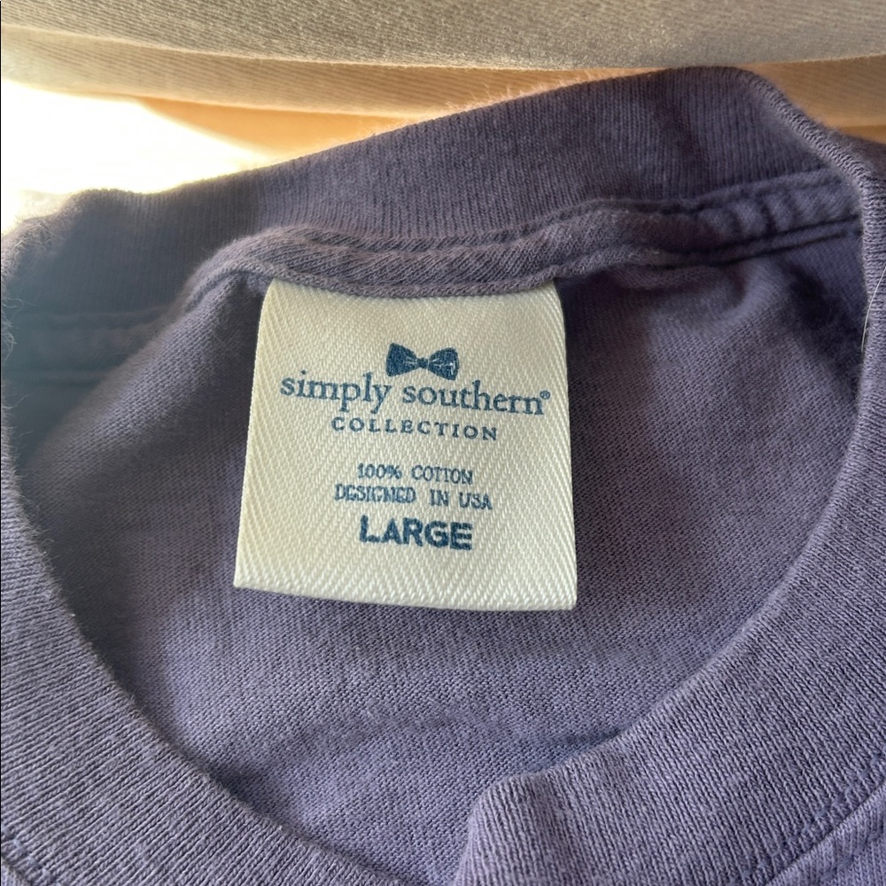 Simply Southern  Lavender Long Sleeve Tee - Picture 4 of 4